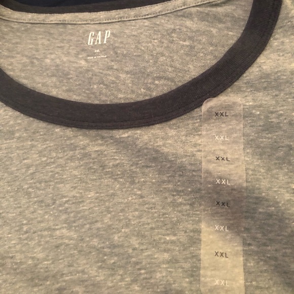 Gap short sleeve light green with navy trim tee size XXL - Picture 6 of 6